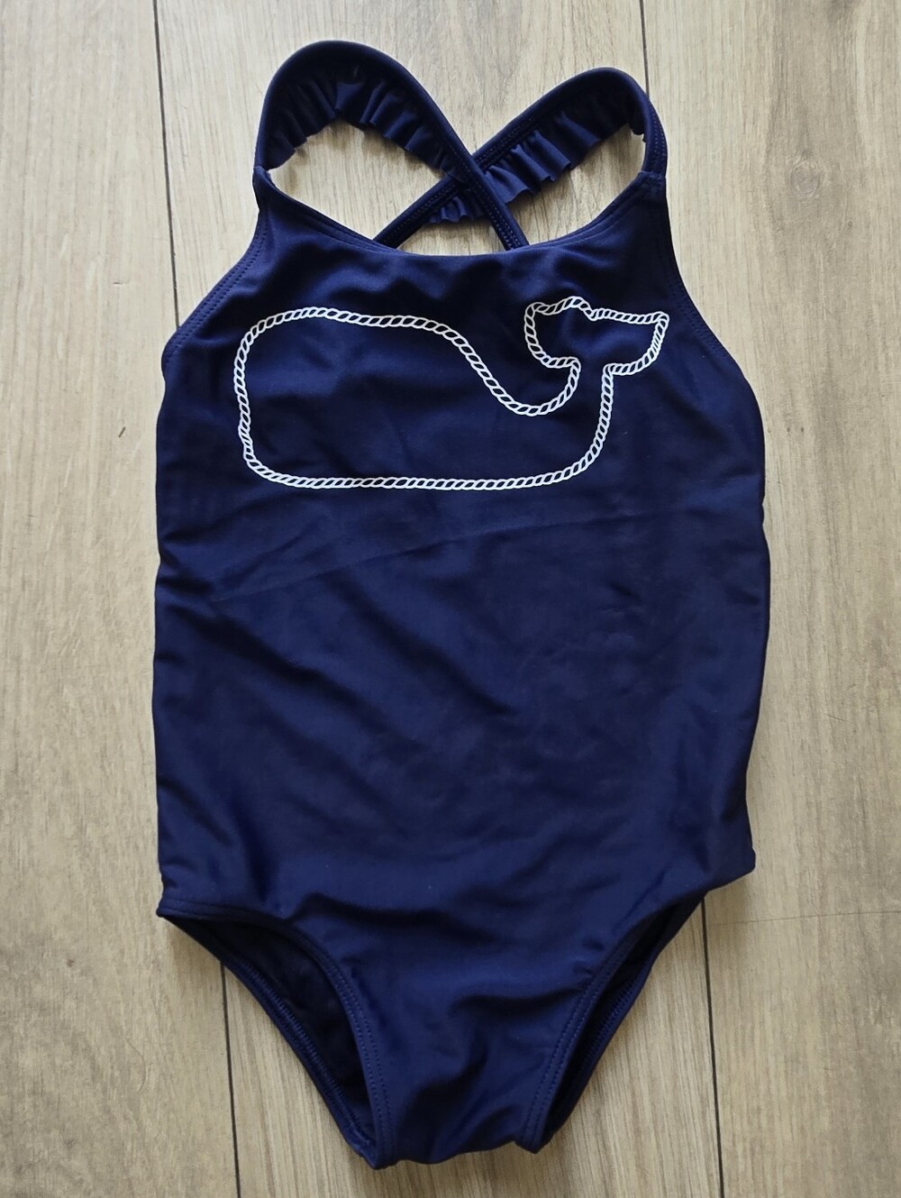 Vineyard Vines Navy Whale One-Piece Swimsuit - Size 2t